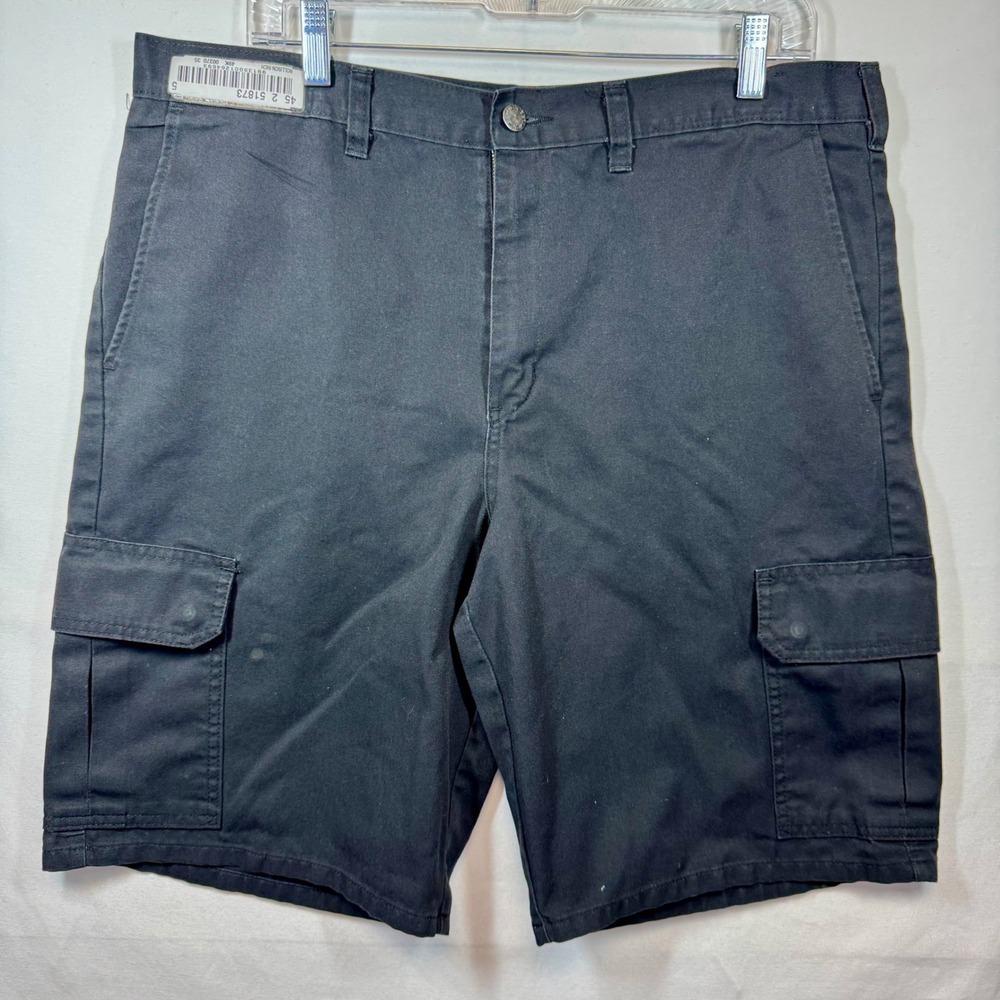 Dickies Cargo Shorts Relaxed Fit‎ Utility Workwear Casual Black Size 36